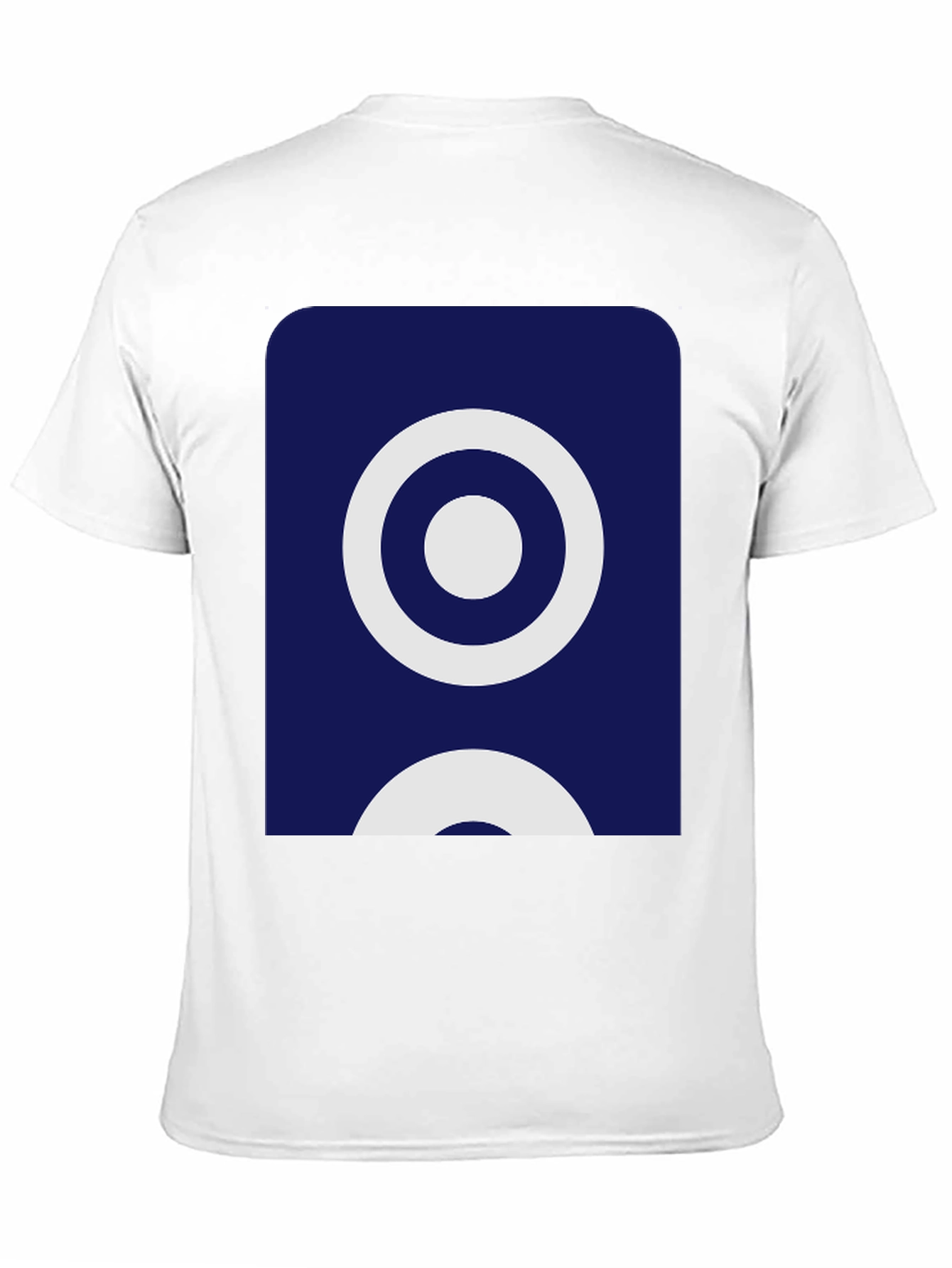 Stylish Black Tee with Geometric Circle Design
