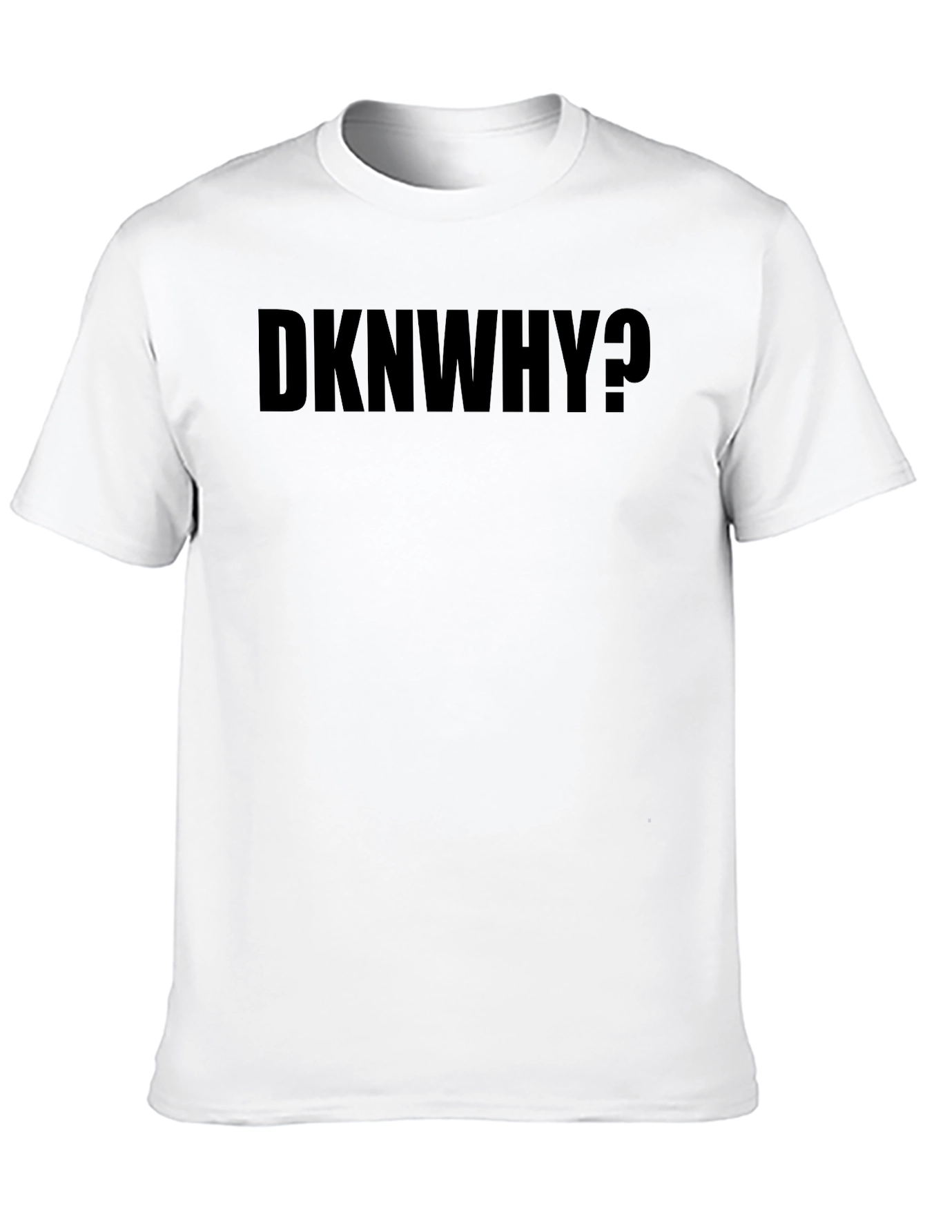 DKNWHY? Graphic Black T-Shirt