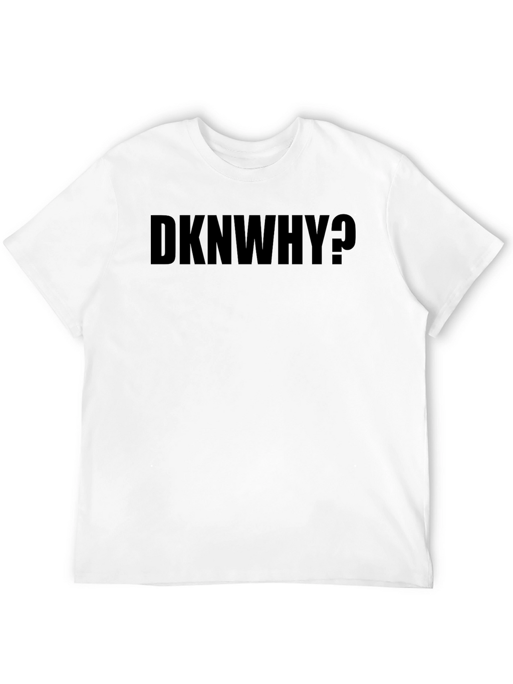 DKNWHY? Graphic Black T-Shirt