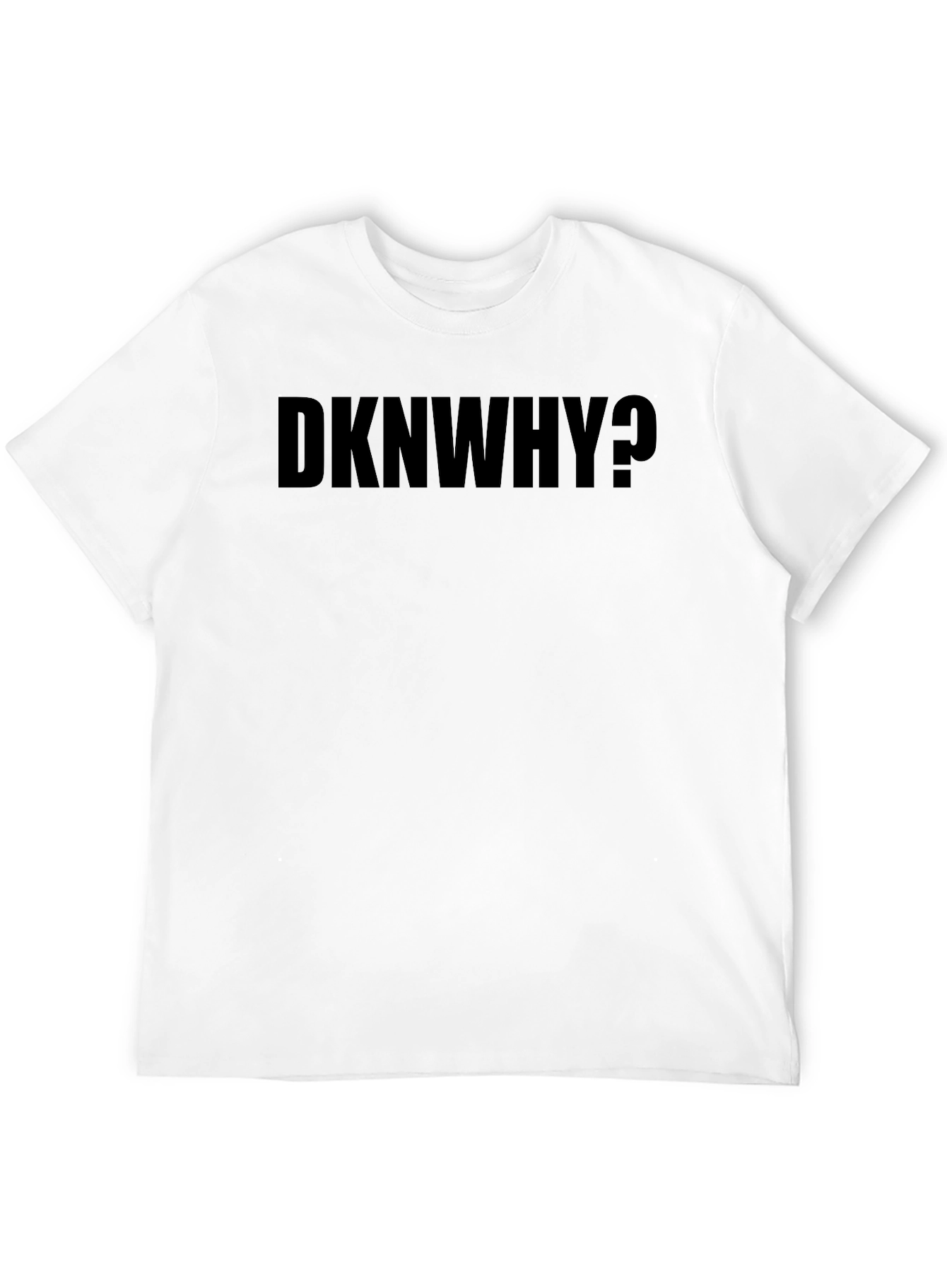 DKNWHY? Graphic Black T-Shirt