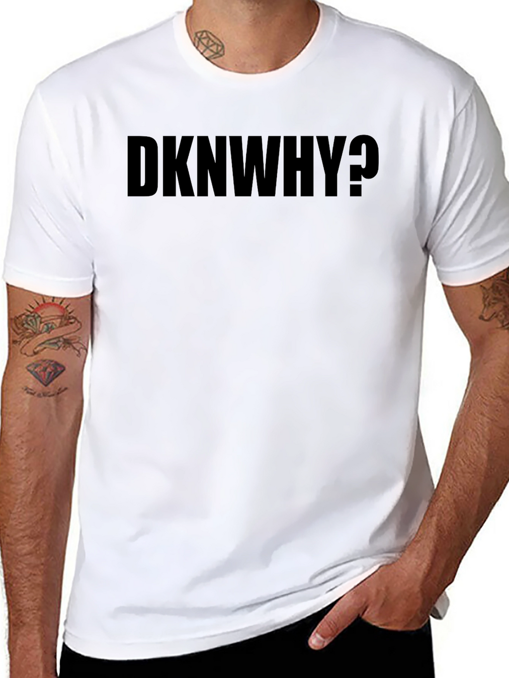 DKNWHY? Graphic Black T-Shirt
