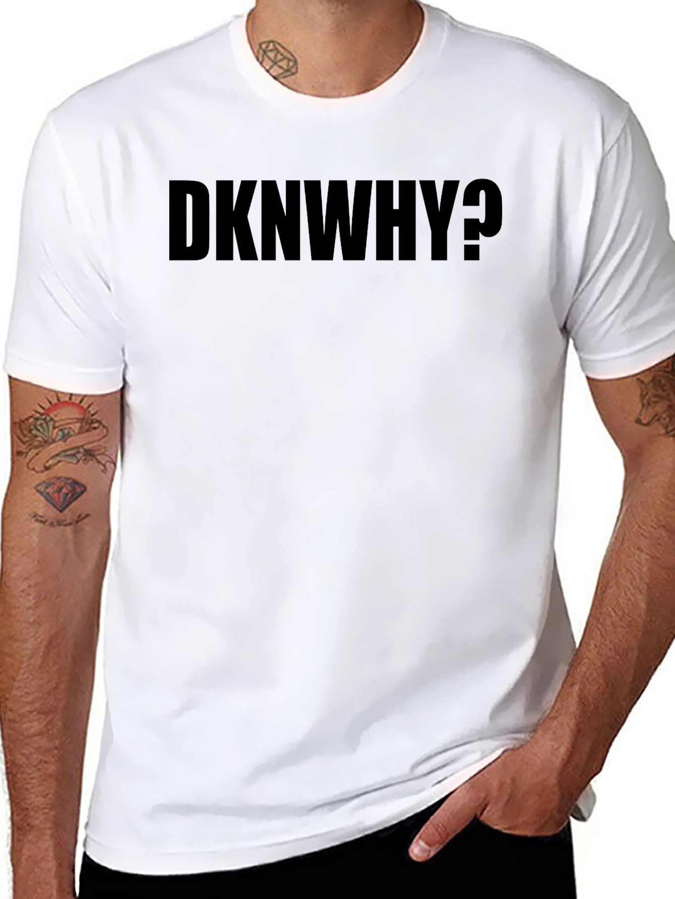 DKNWHY? Graphic Black T-Shirt