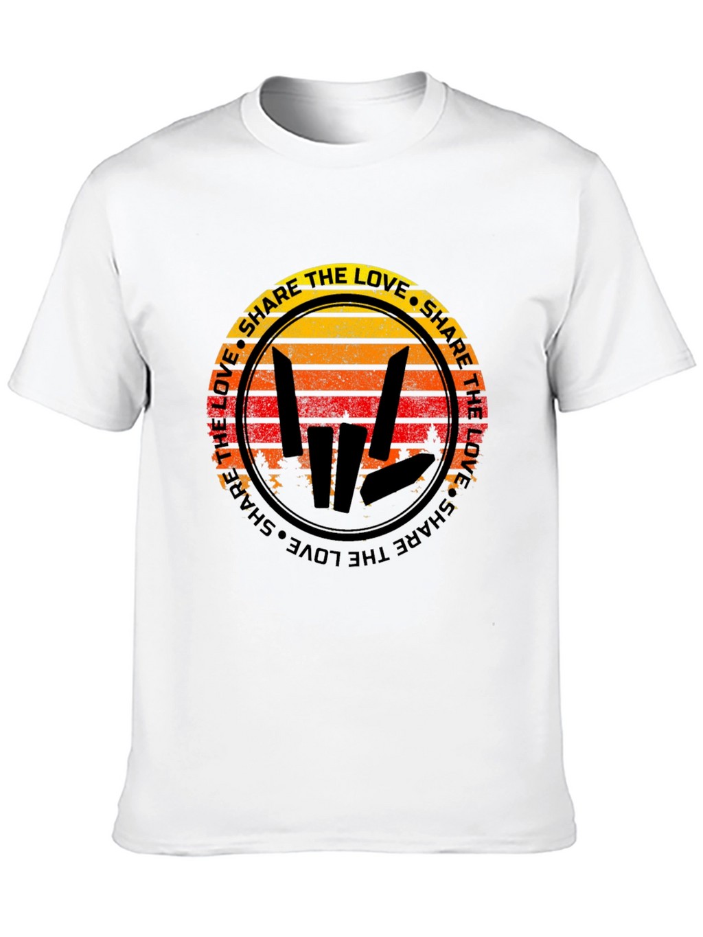 Share the Love Graphic T-Shirt - Black