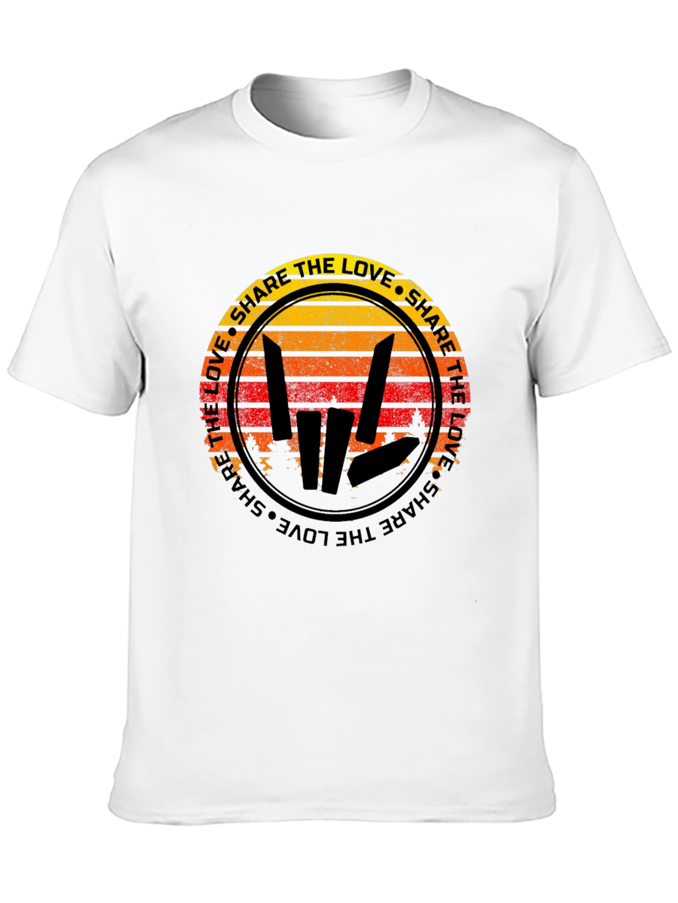 Share the Love Graphic T-Shirt - Black