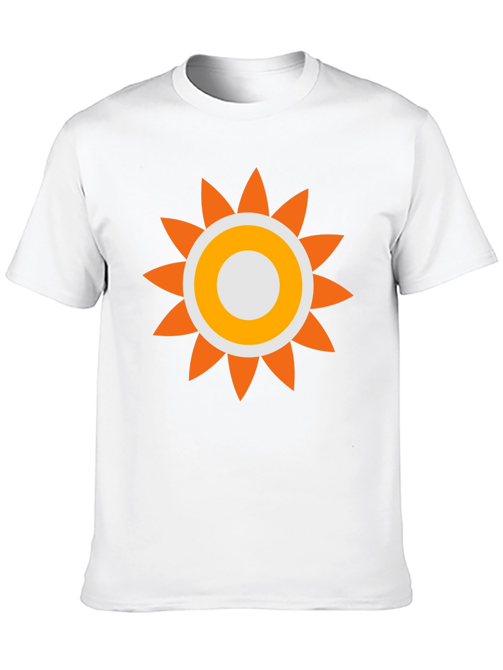 Retro Sun Graphic Tee - Black Cotton Comfort