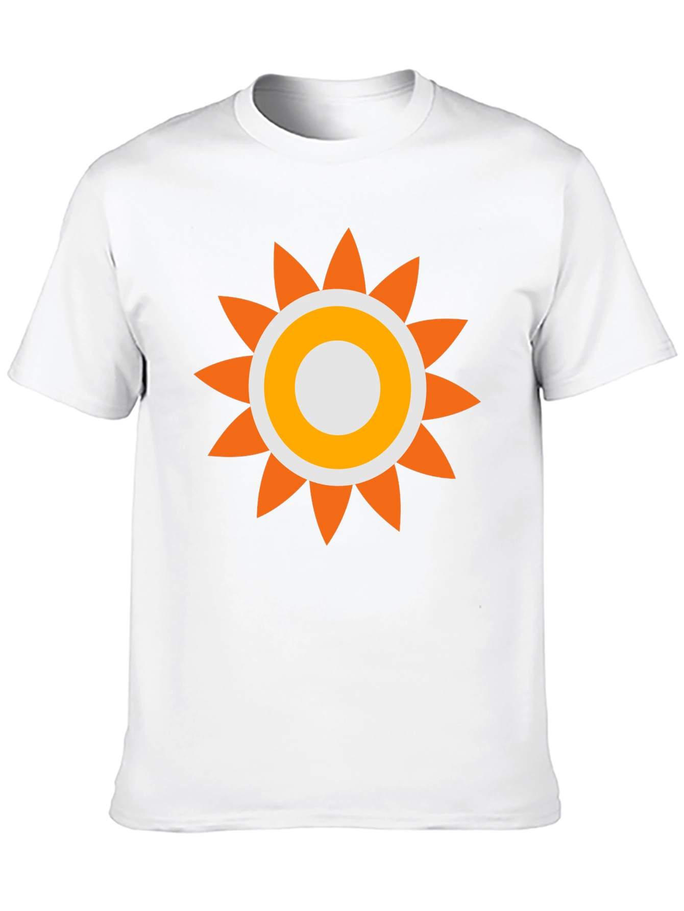 Retro Sun Graphic Tee - Black Cotton Comfort