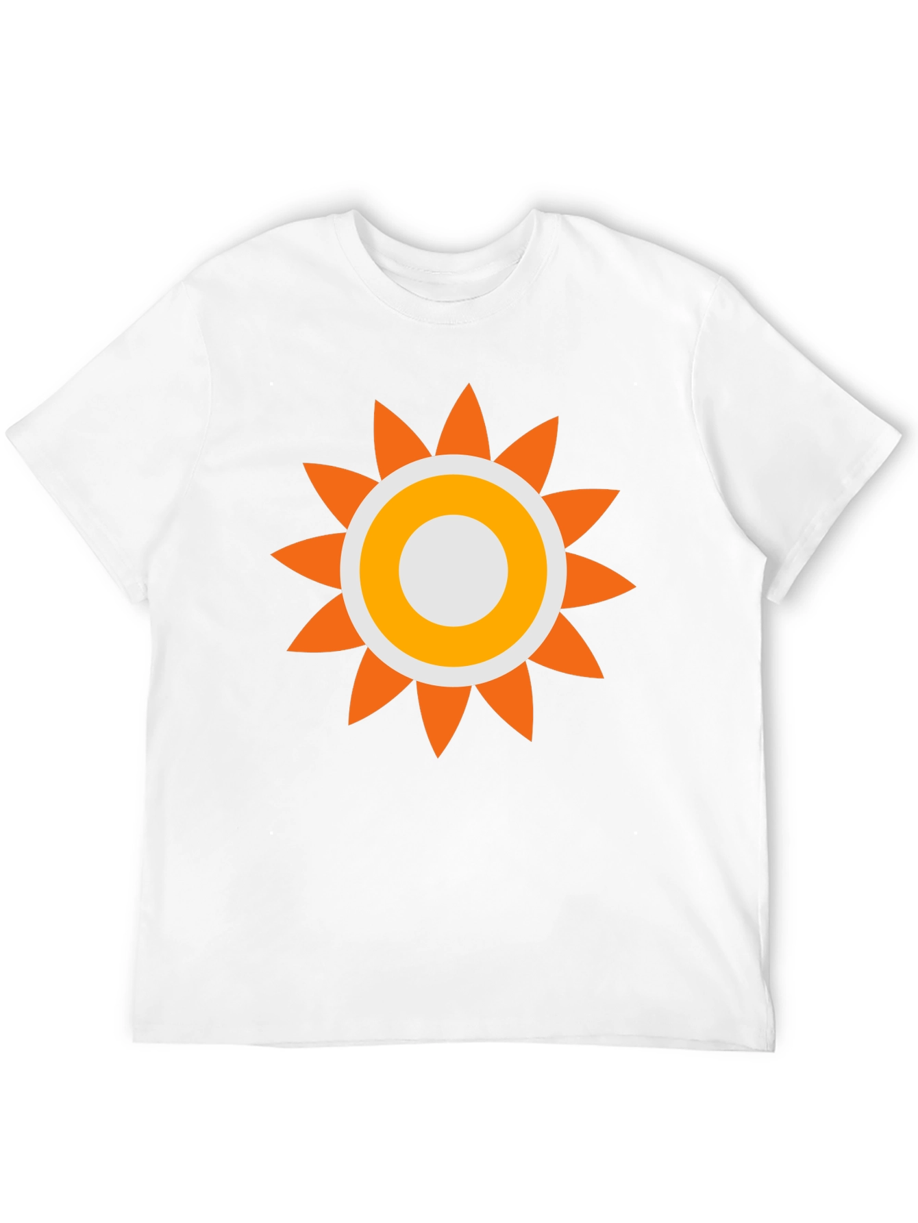 Retro Sun Graphic Tee - Black Cotton Comfort
