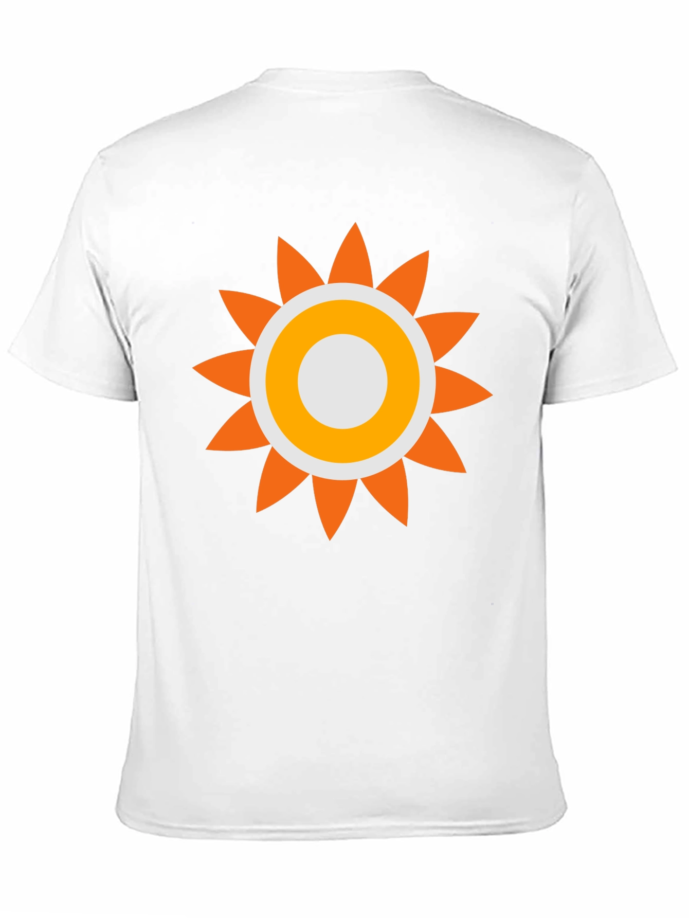 Retro Sun Graphic Tee - Black Cotton Comfort
