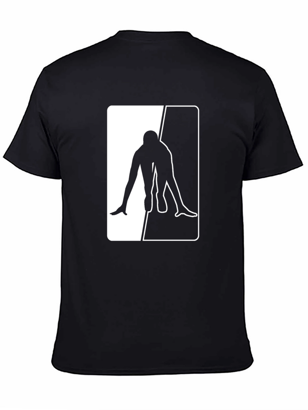Black T-Shirt with Sprinter Graphic