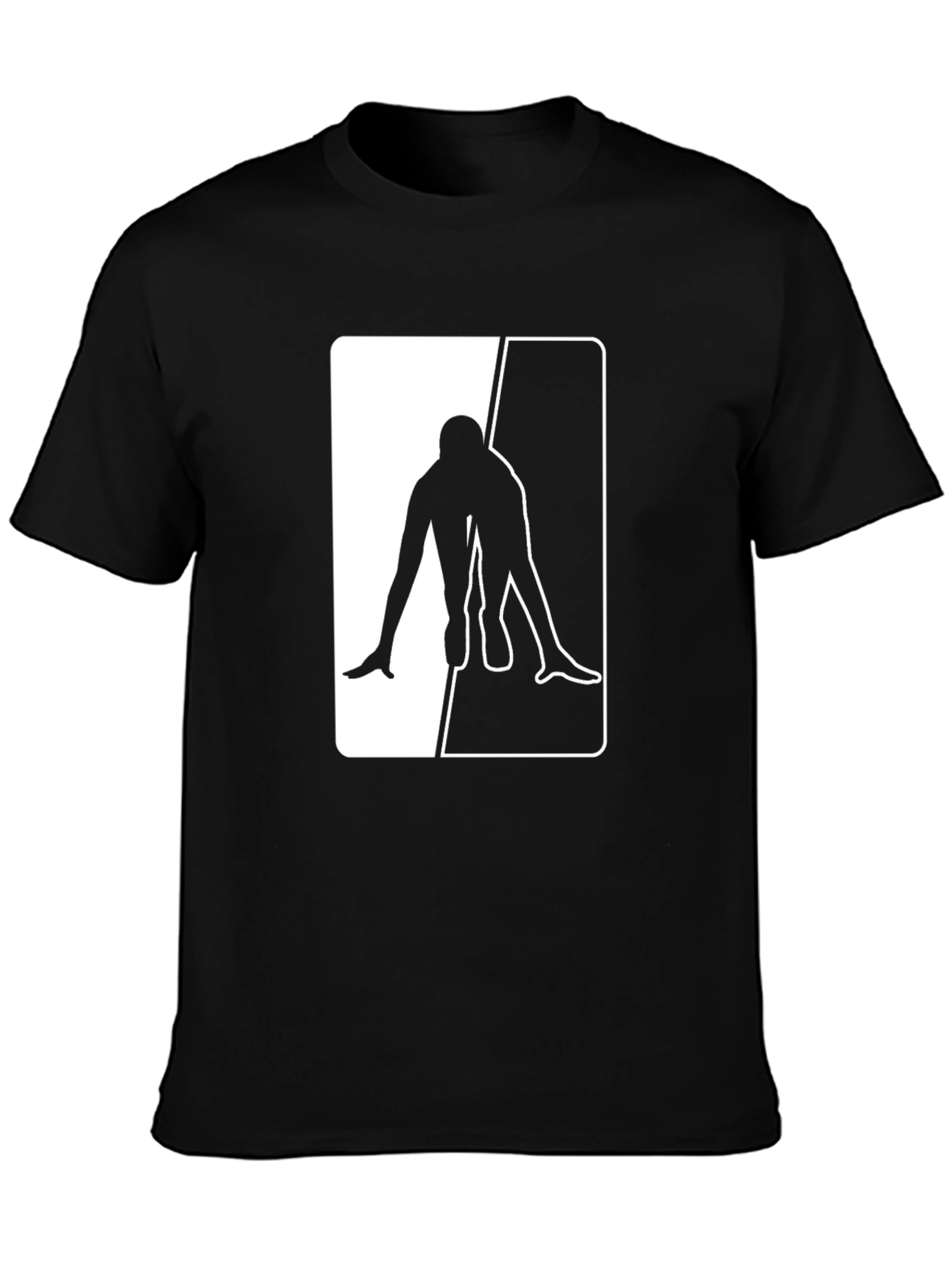 Black T-Shirt with Sprinter Graphic