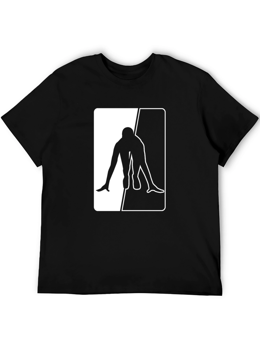 Black T-Shirt with Sprinter Graphic