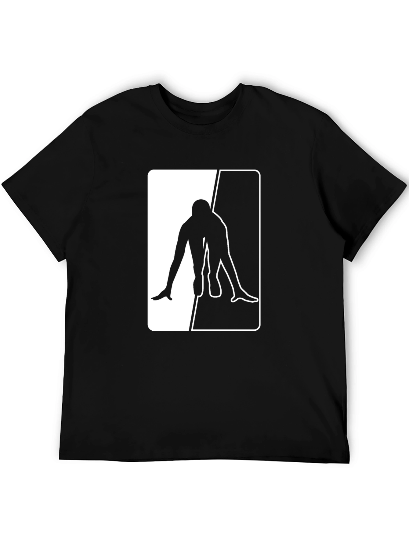 Black T-Shirt with Sprinter Graphic