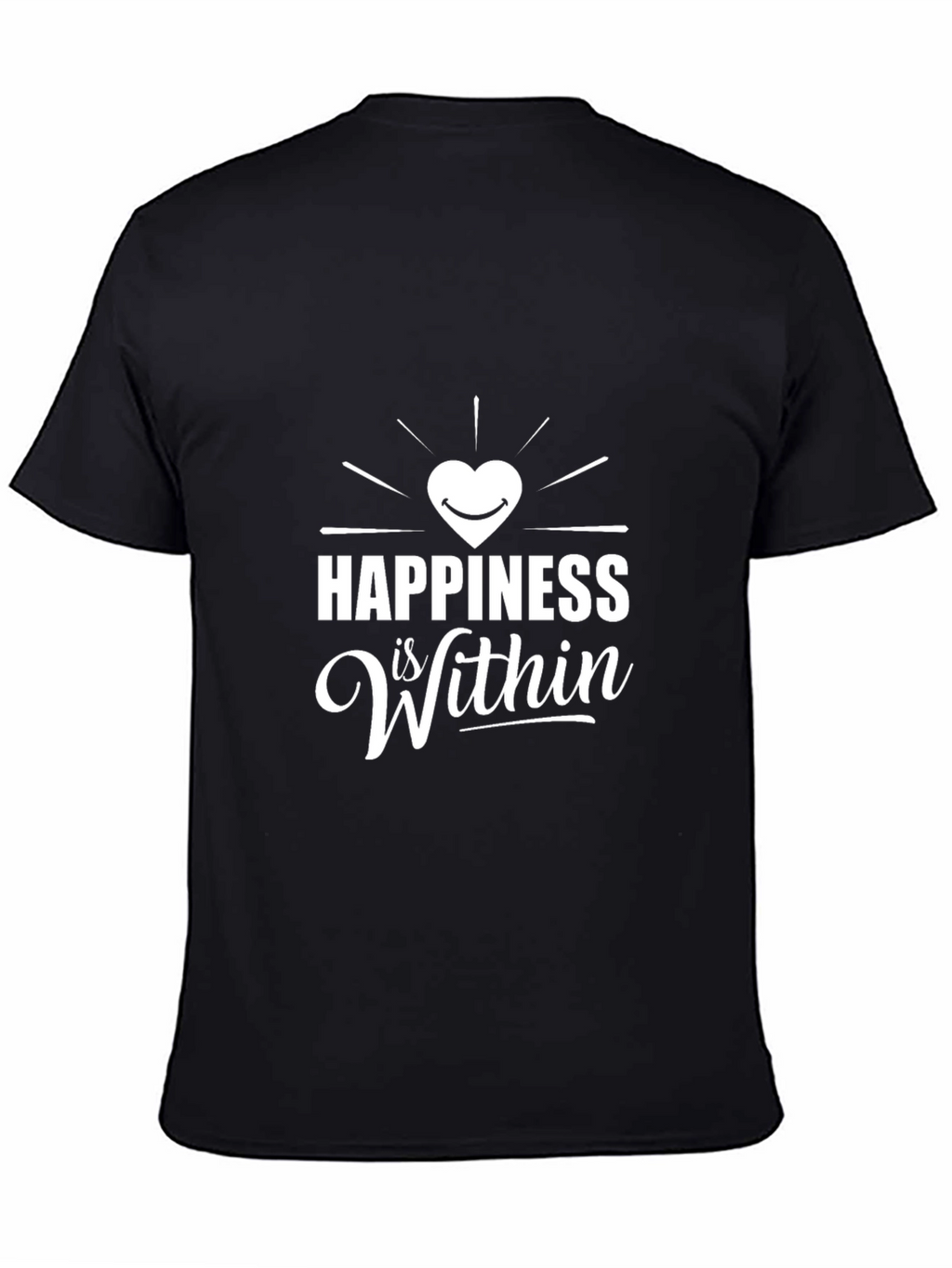 Happiness Within Black T-Shirt