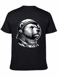 Bear Astronaut Graphic T-Shirt