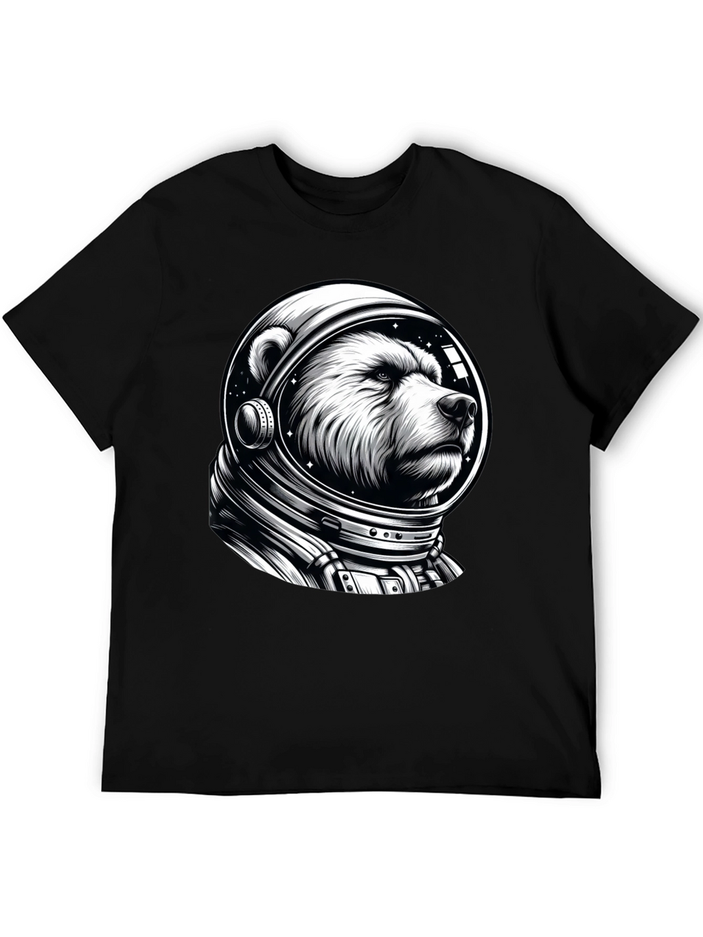 Bear Astronaut Graphic T-Shirt