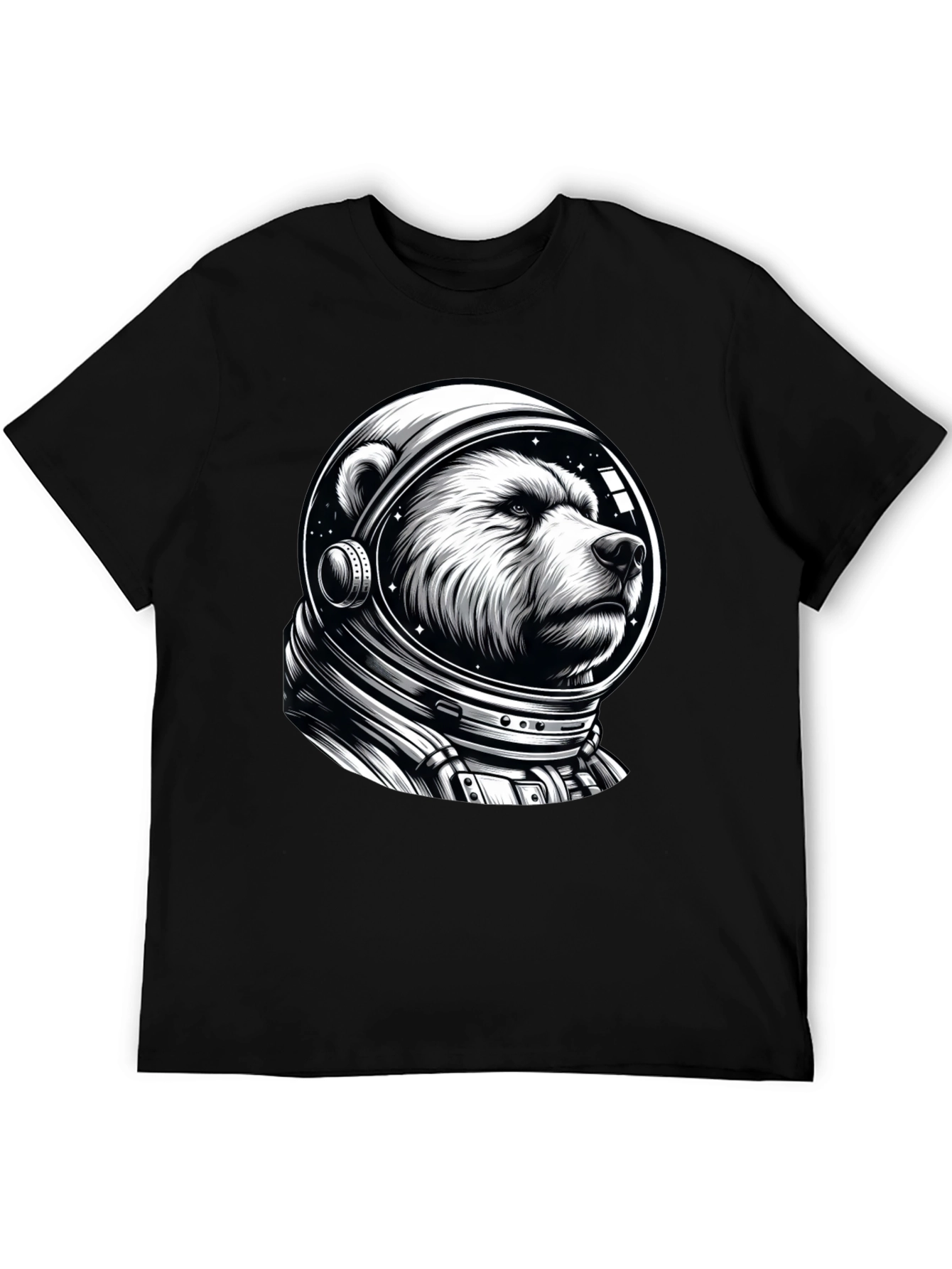 Bear Astronaut Graphic T-Shirt