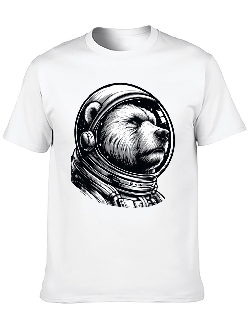 Bear Astronaut Graphic T-Shirt