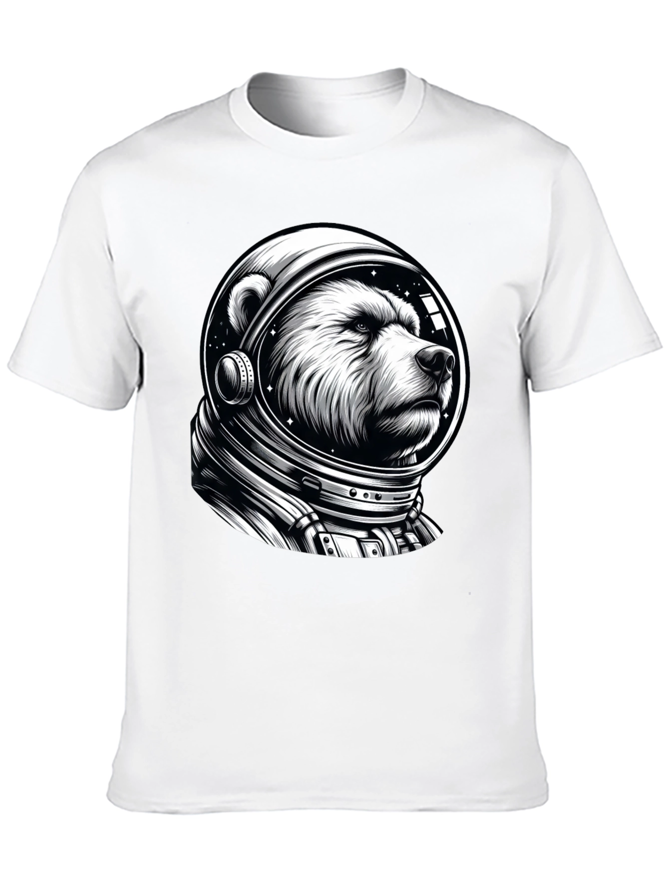 Bear Astronaut Graphic T-Shirt