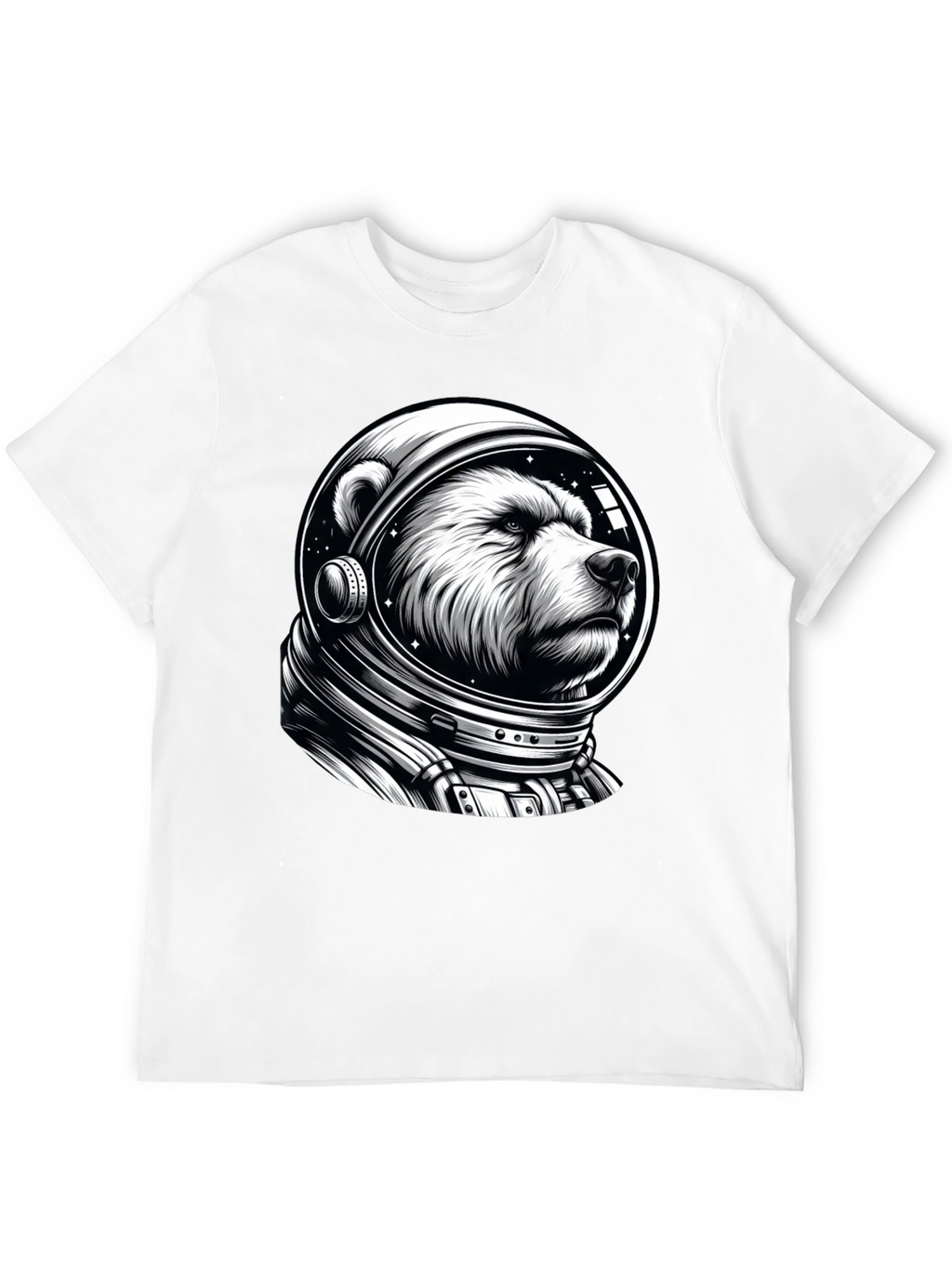 Bear Astronaut Graphic T-Shirt