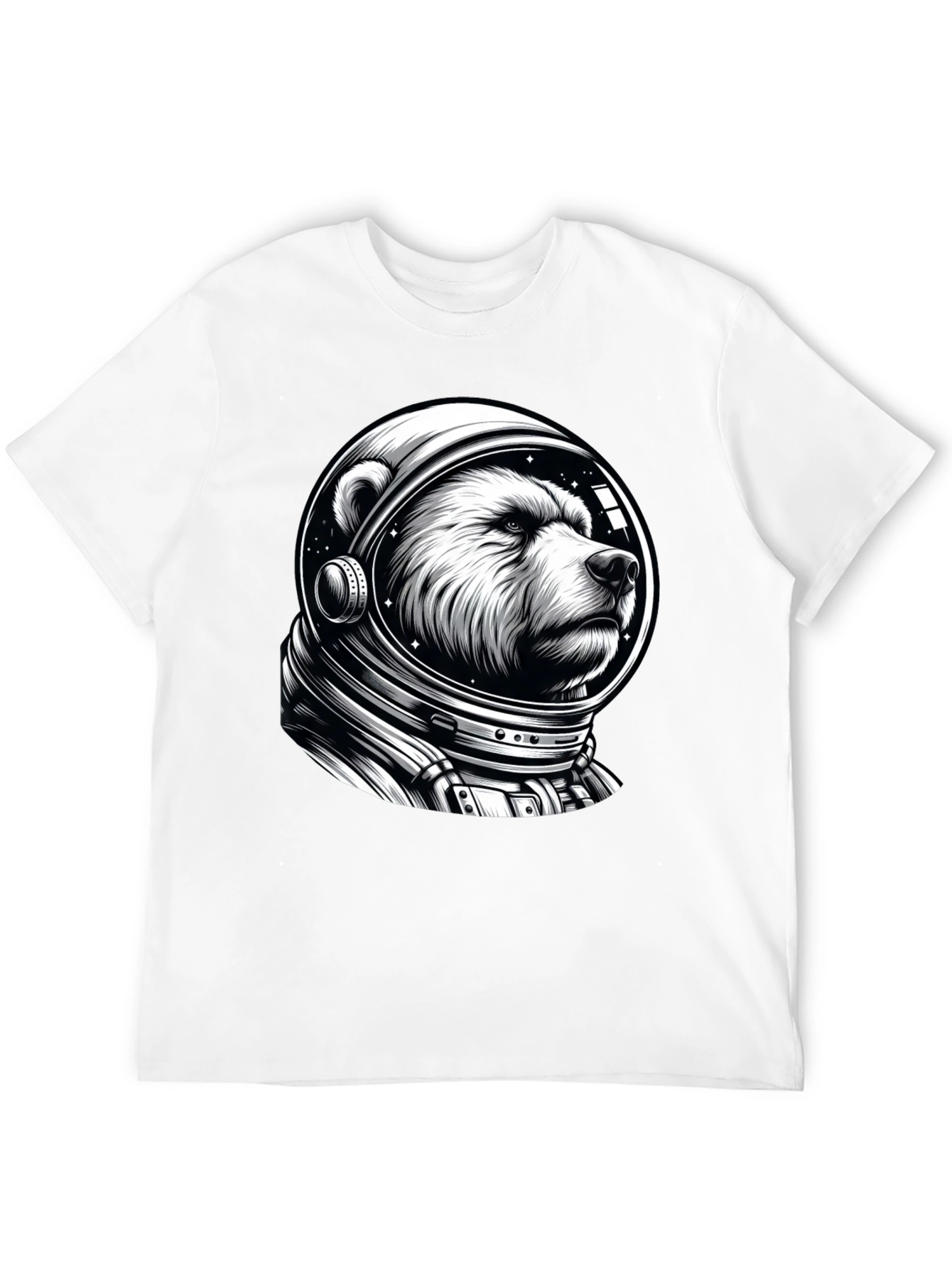 Bear Astronaut Graphic T-Shirt