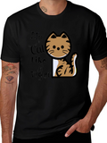 My Cat Like A Tiger T-Shirt - Black