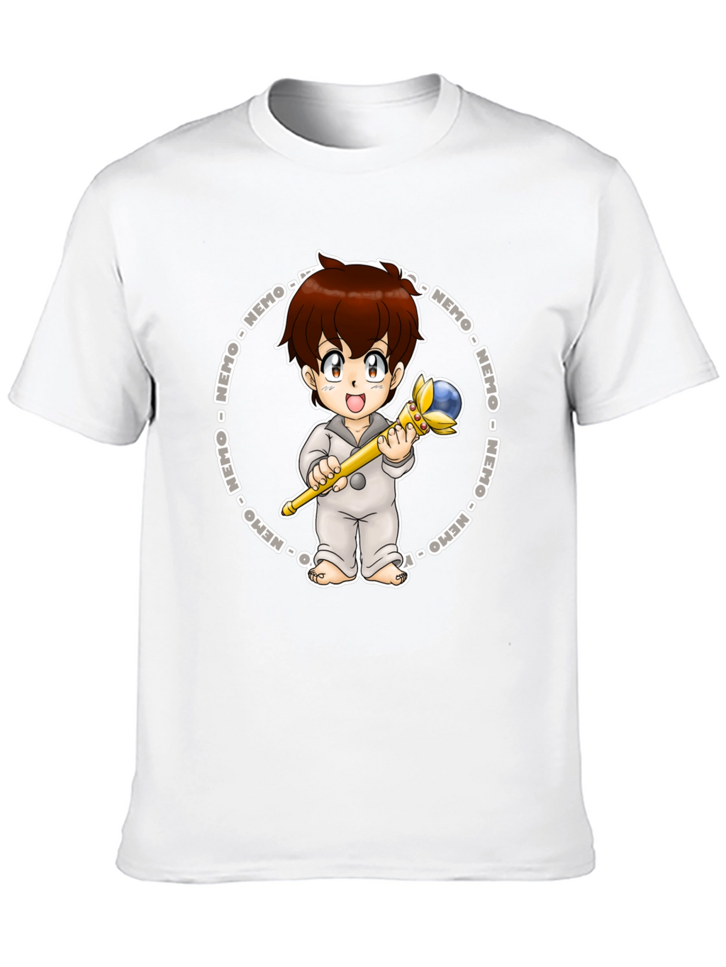 Nemo Cartoon Graphic Tee - Black Cotton Blend