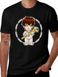 Nemo Cartoon Graphic Tee - Black Cotton Blend
