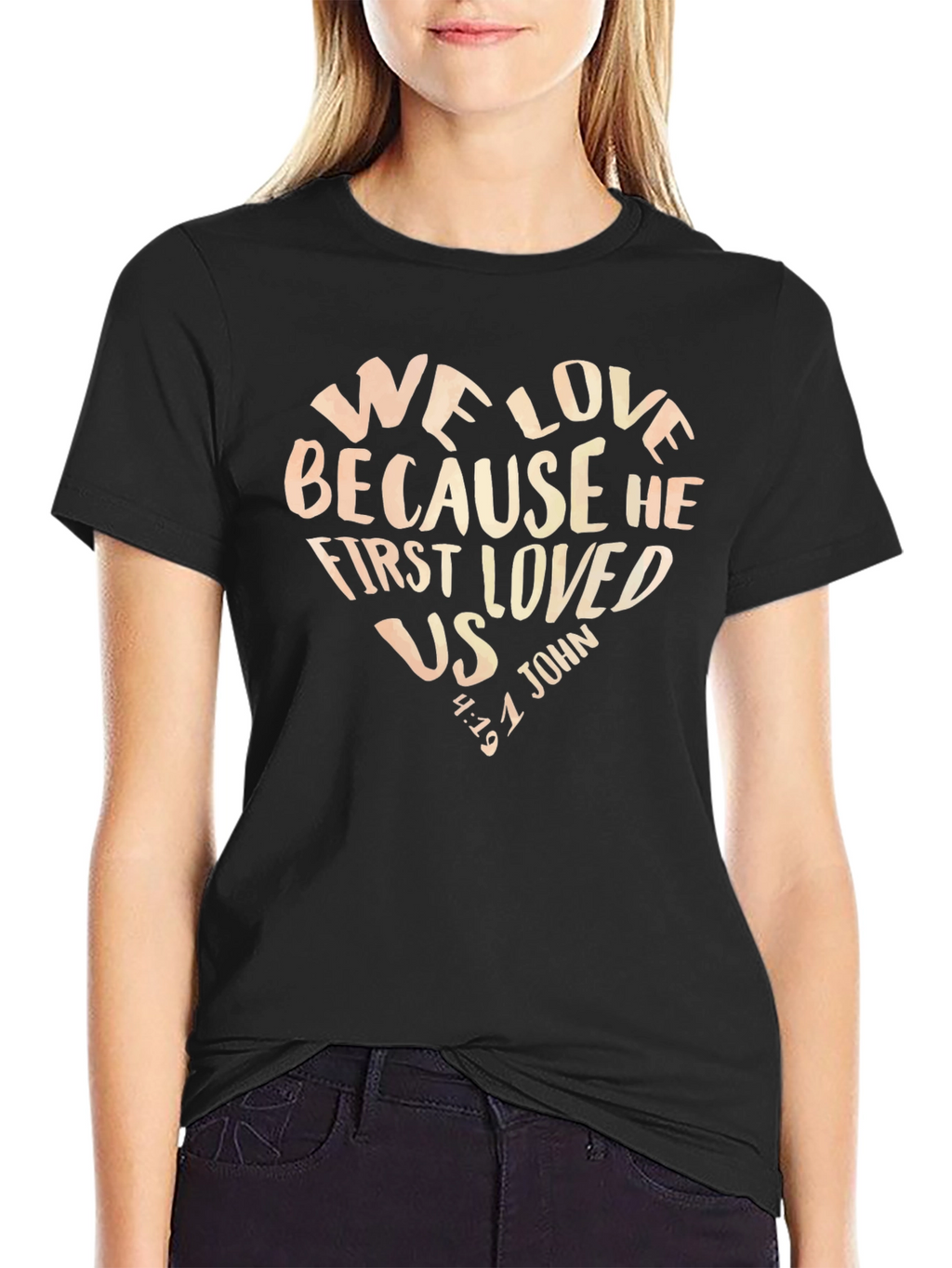 Faith-Inspired Heart Graphic T-Shirt