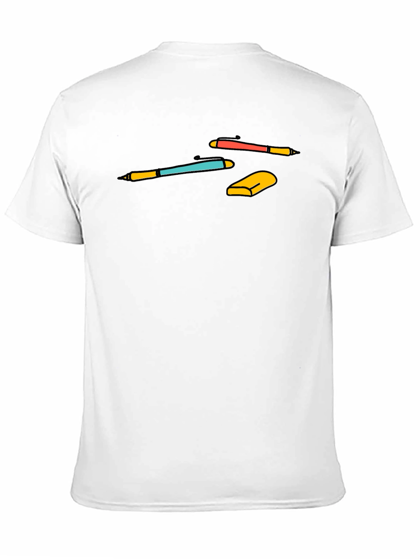 Stationery Graphic Tee - Black Casual Shirt