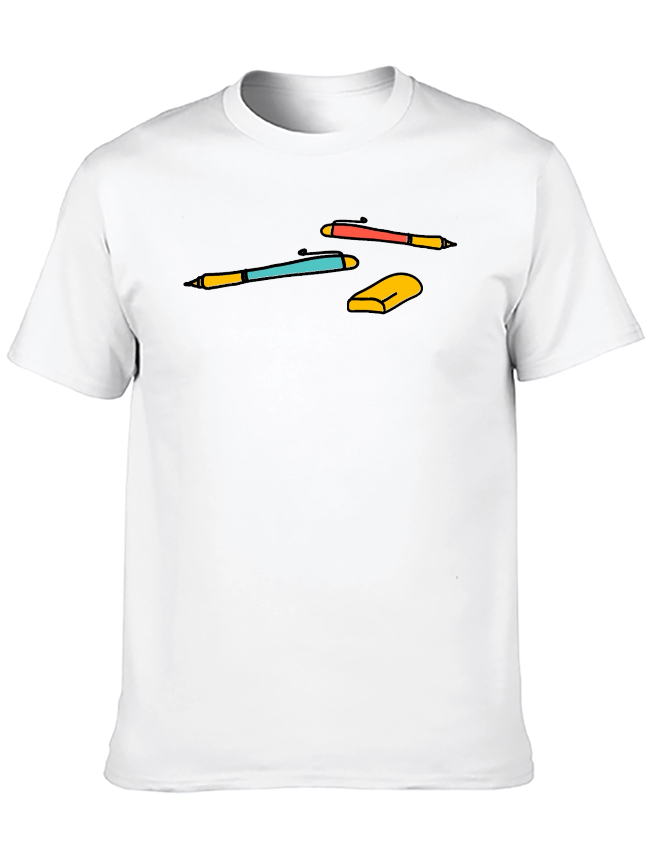 Stationery Graphic Tee - Black Casual Shirt