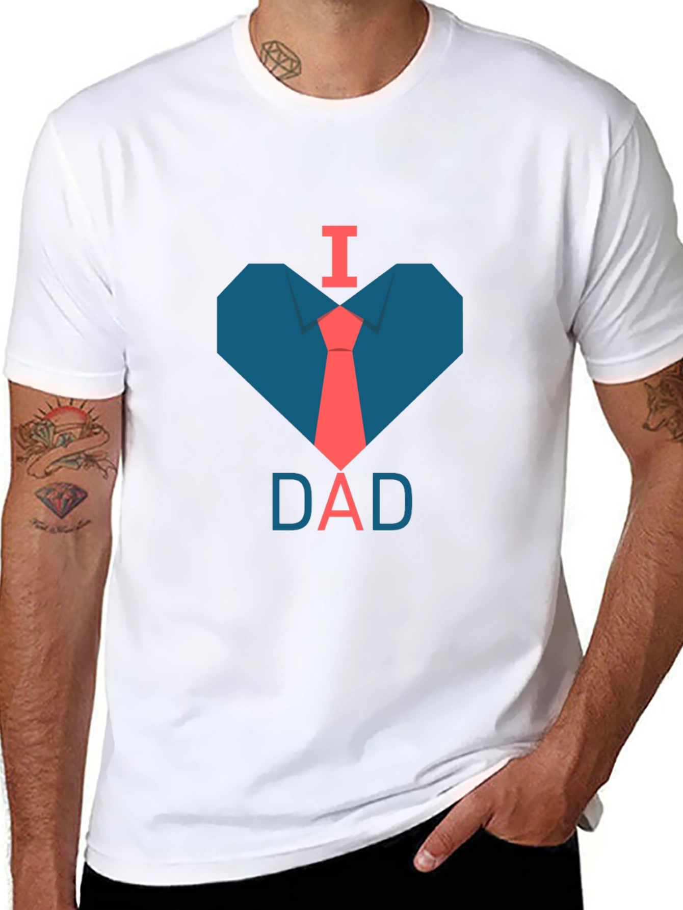 I Love Dad T-Shirt: Stylish Fathers Day Gift