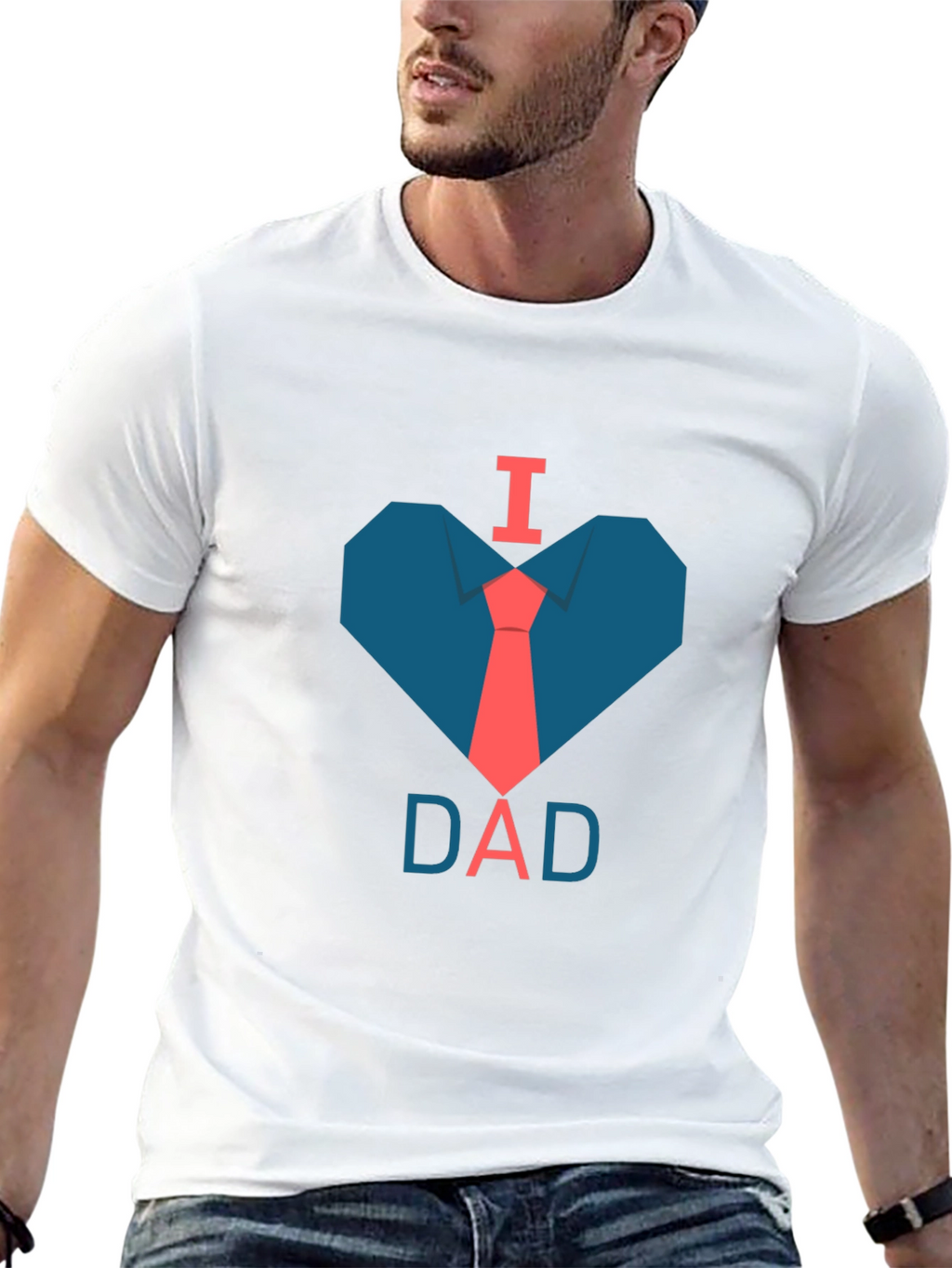 I Love Dad T-Shirt: Stylish Fathers Day Gift