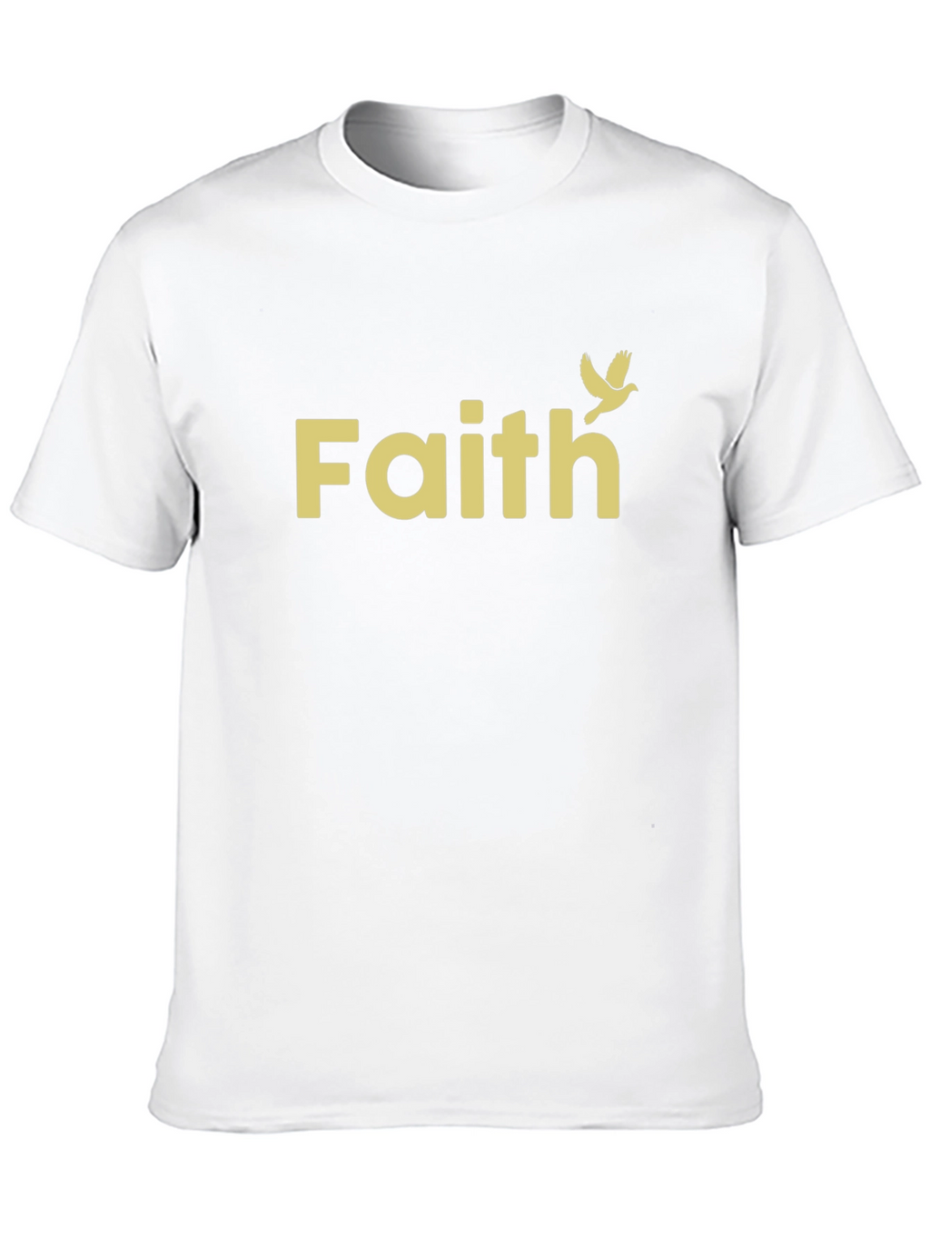 Faith Dove Graphic T-Shirt - Stylish Crew Neck Tee