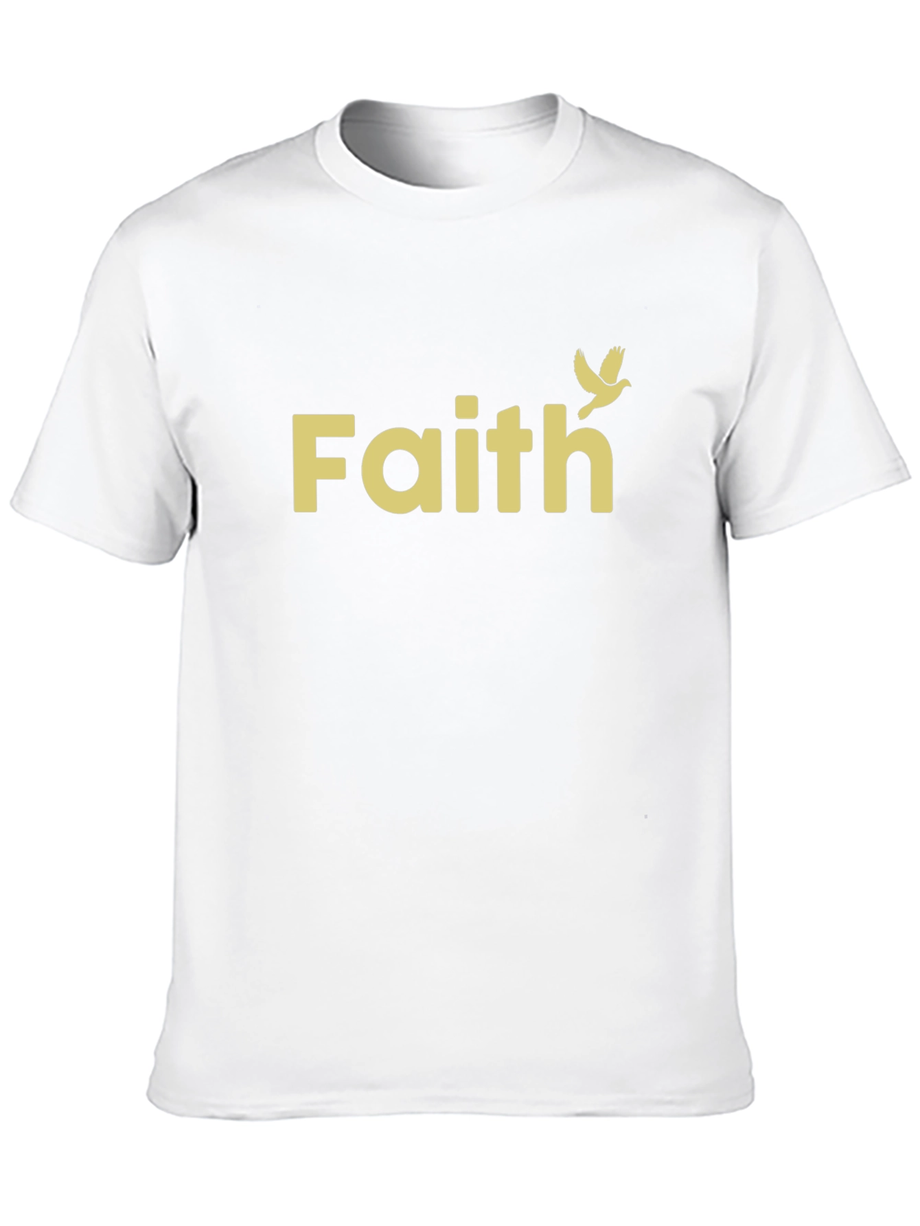 Faith Dove Graphic T-Shirt - Stylish Crew Neck Tee