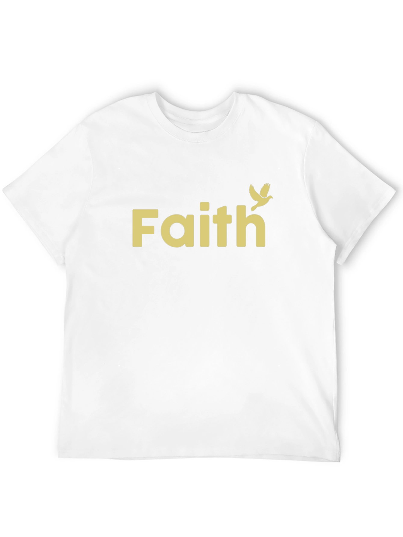 Faith Dove Graphic T-Shirt - Stylish Crew Neck Tee