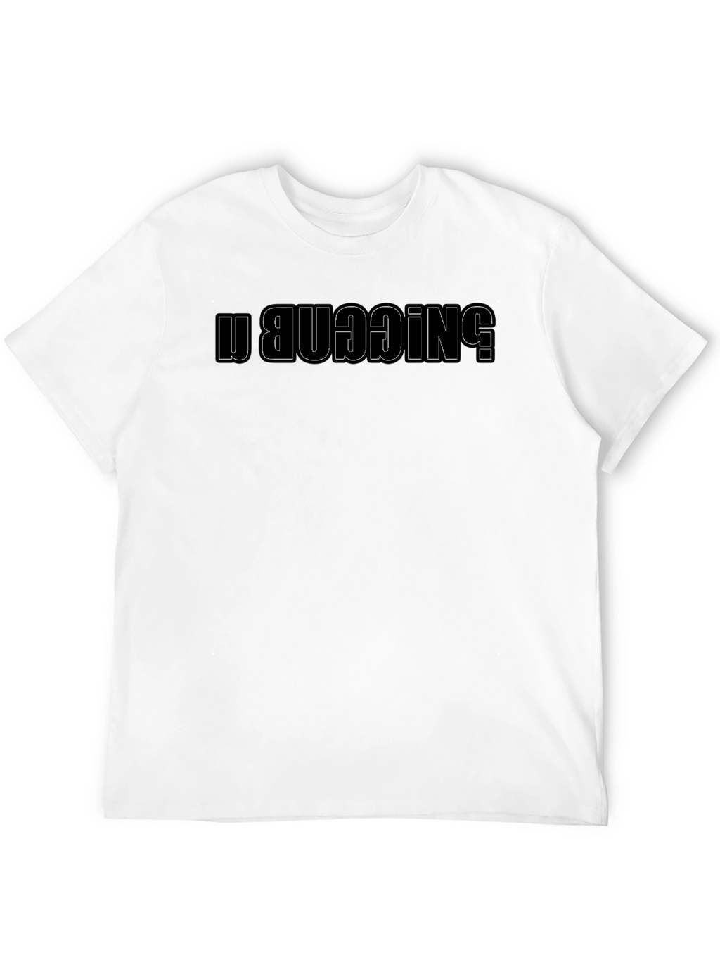 Funny N!GGAB UBUDDING Reversed Wordplay Black T-Shirt