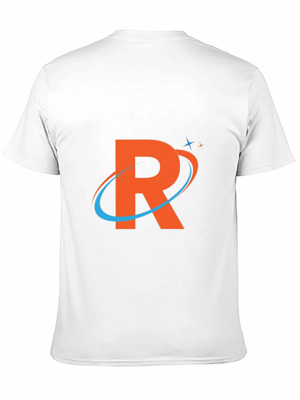 Stylish Black T-Shirt with Orange R Logo