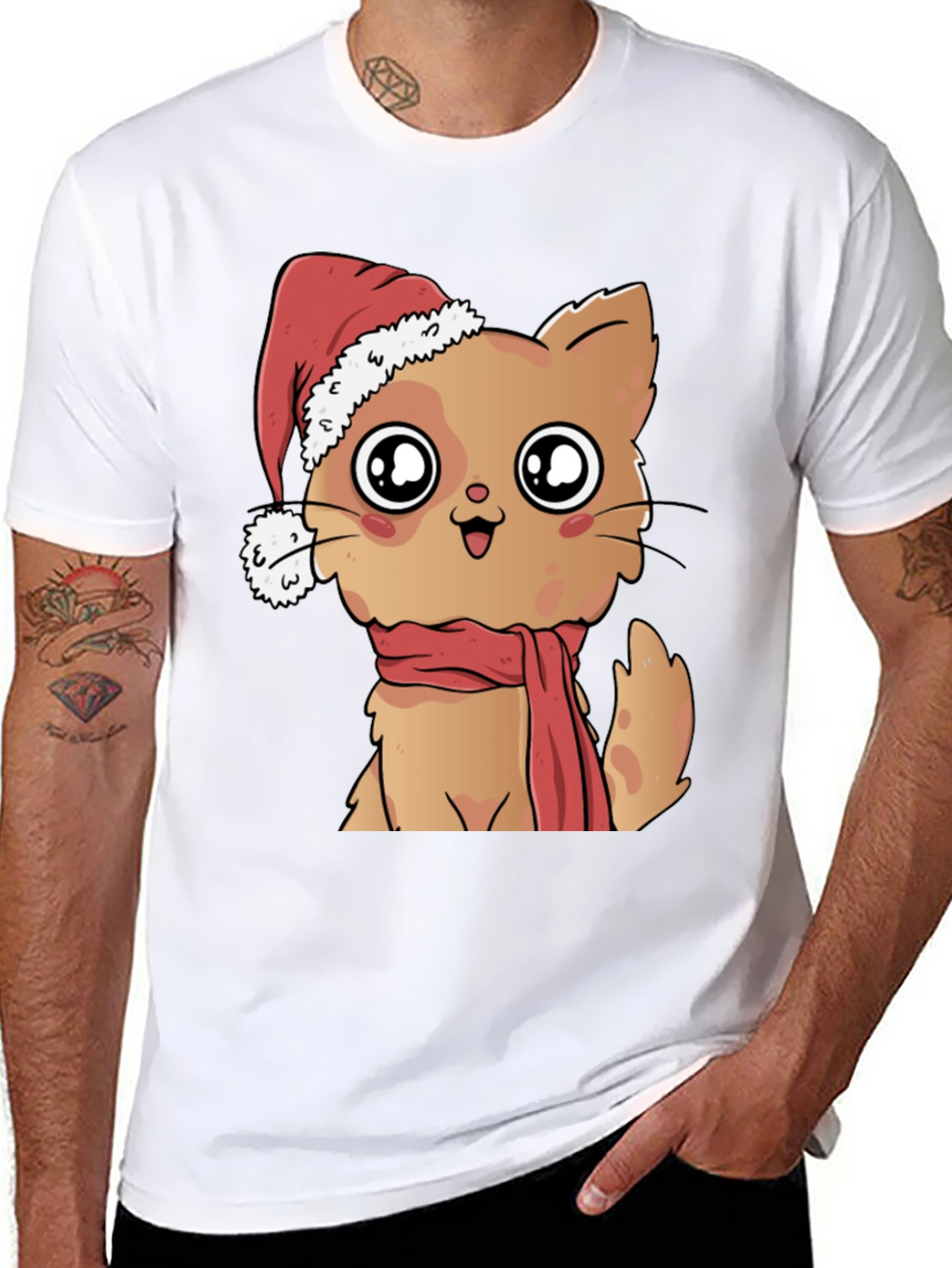 Cute Cat Christmas T-Shirt