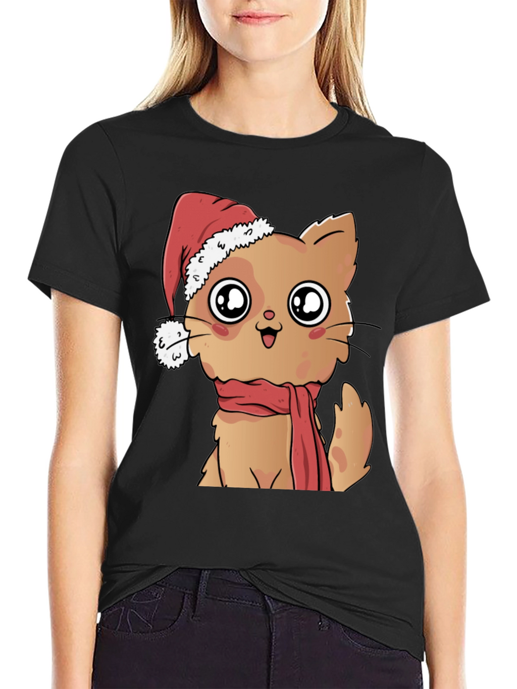 Cute Cat Christmas T-Shirt