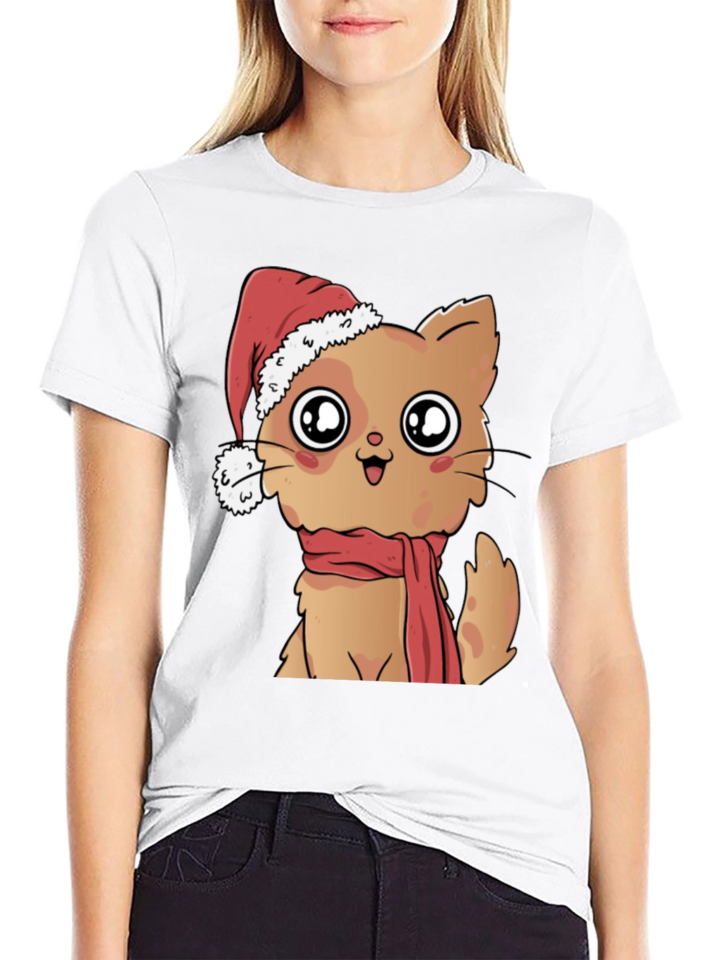 Cute Cat Christmas T-Shirt