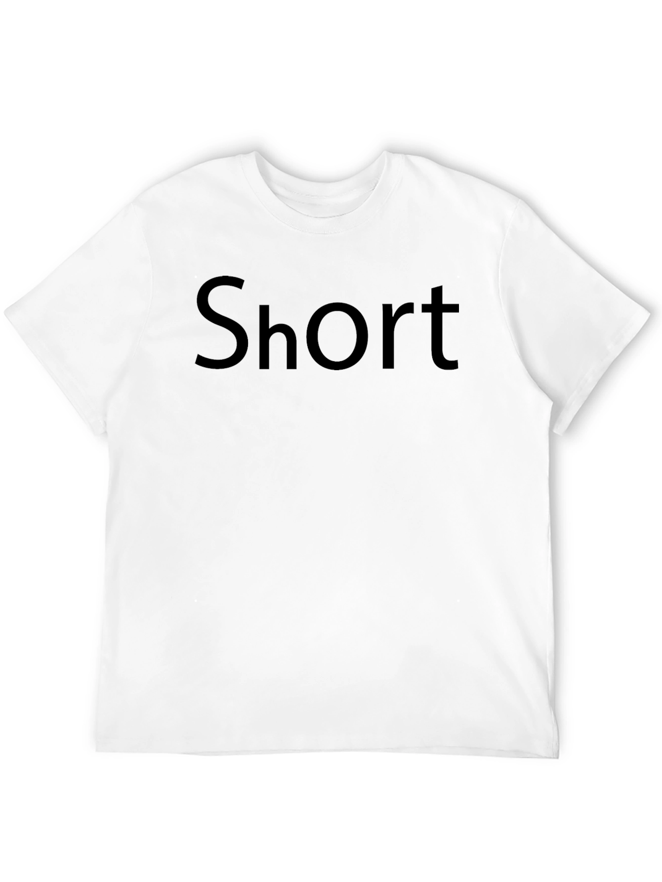 Short Text Graphic Black T-Shirt