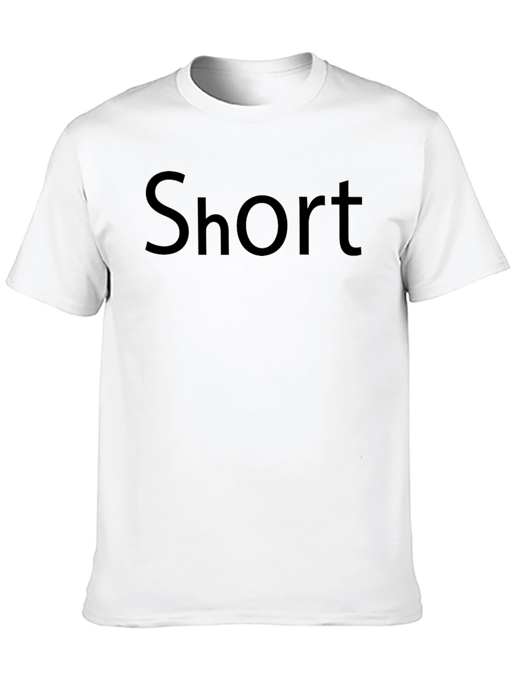 Short Text Graphic Black T-Shirt