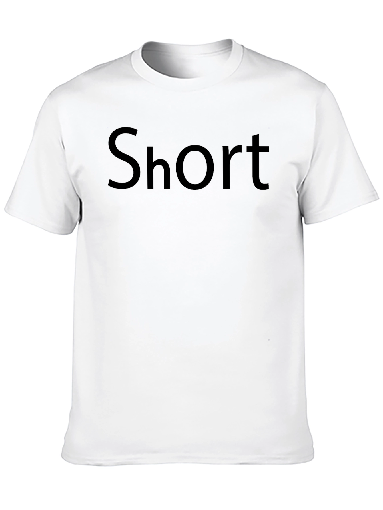 Short Text Graphic Black T-Shirt