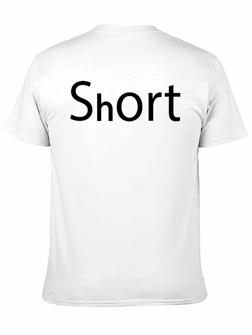 Short Text Graphic Black T-Shirt
