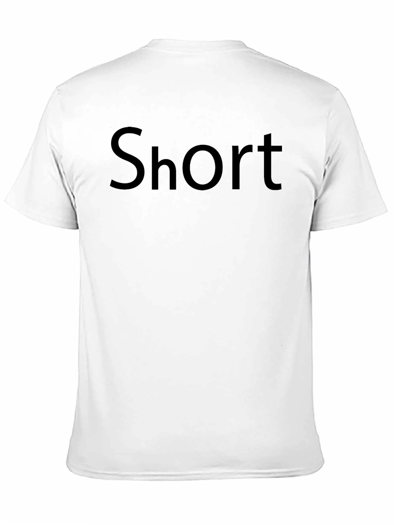Short Text Graphic Black T-Shirt