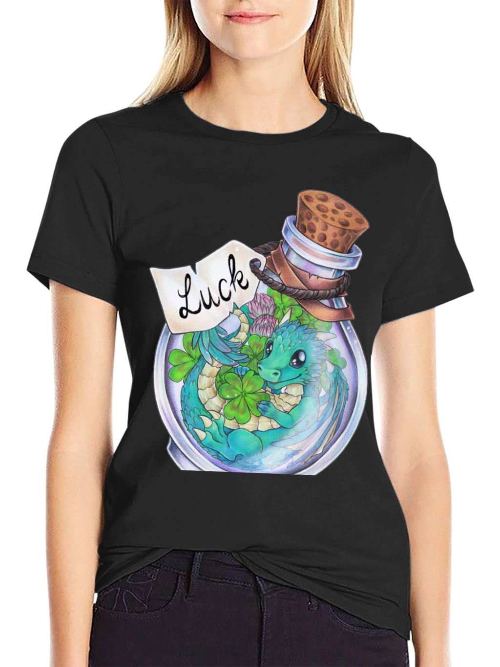 Lucky Dragon Bottle Graphic Tee