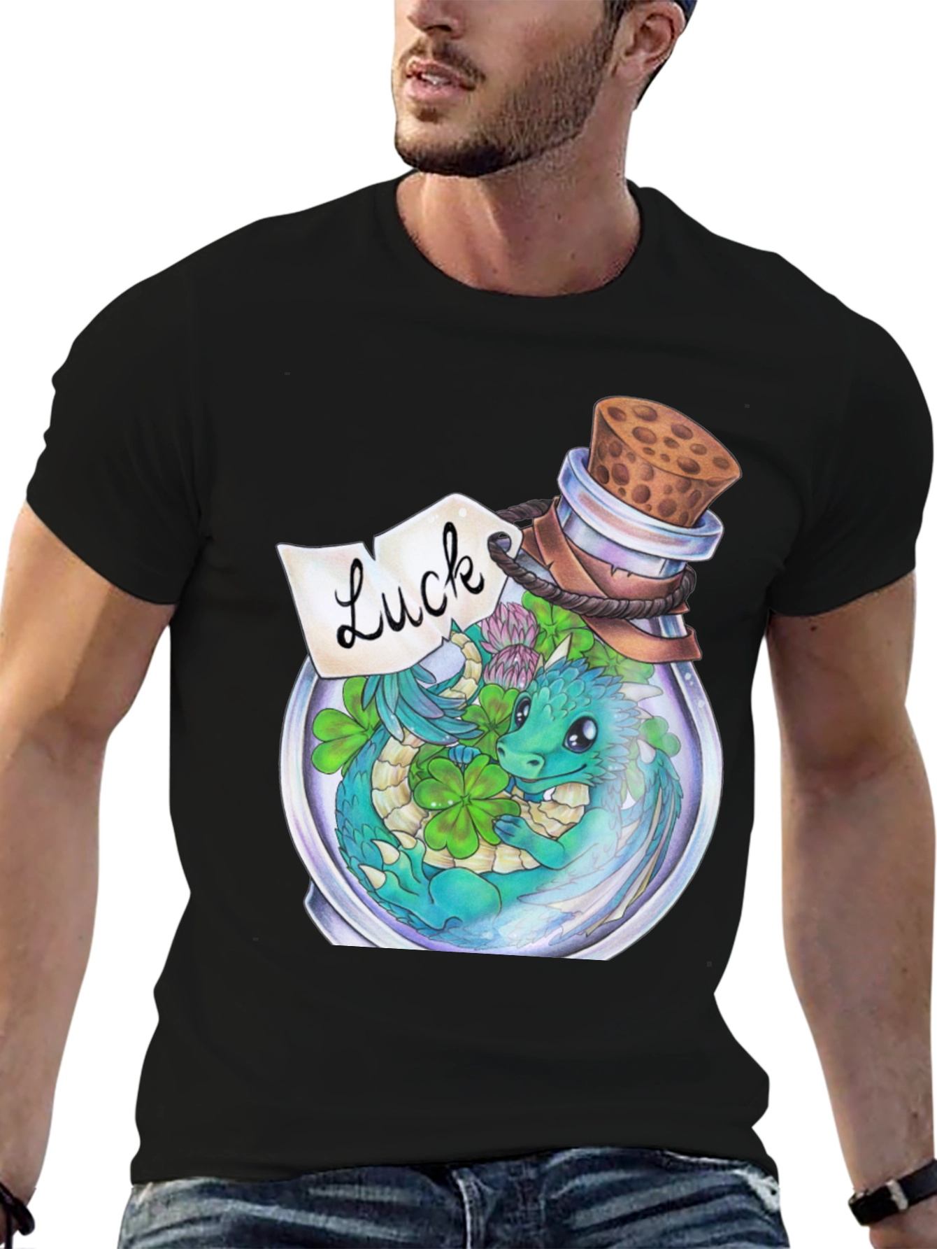 Lucky Dragon Bottle Graphic Tee