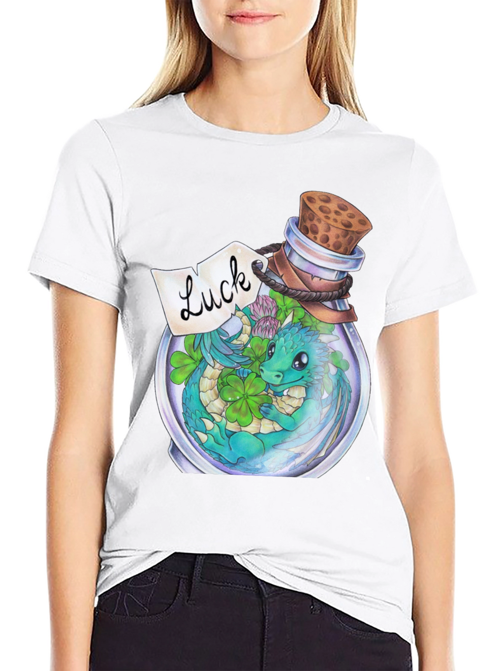 Lucky Dragon Bottle Graphic Tee