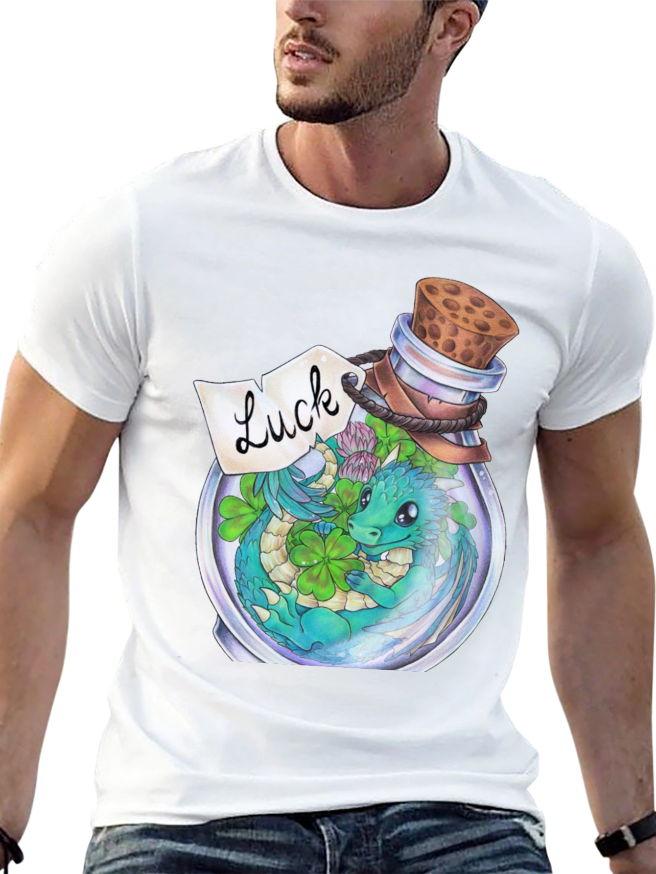Lucky Dragon Bottle Graphic Tee