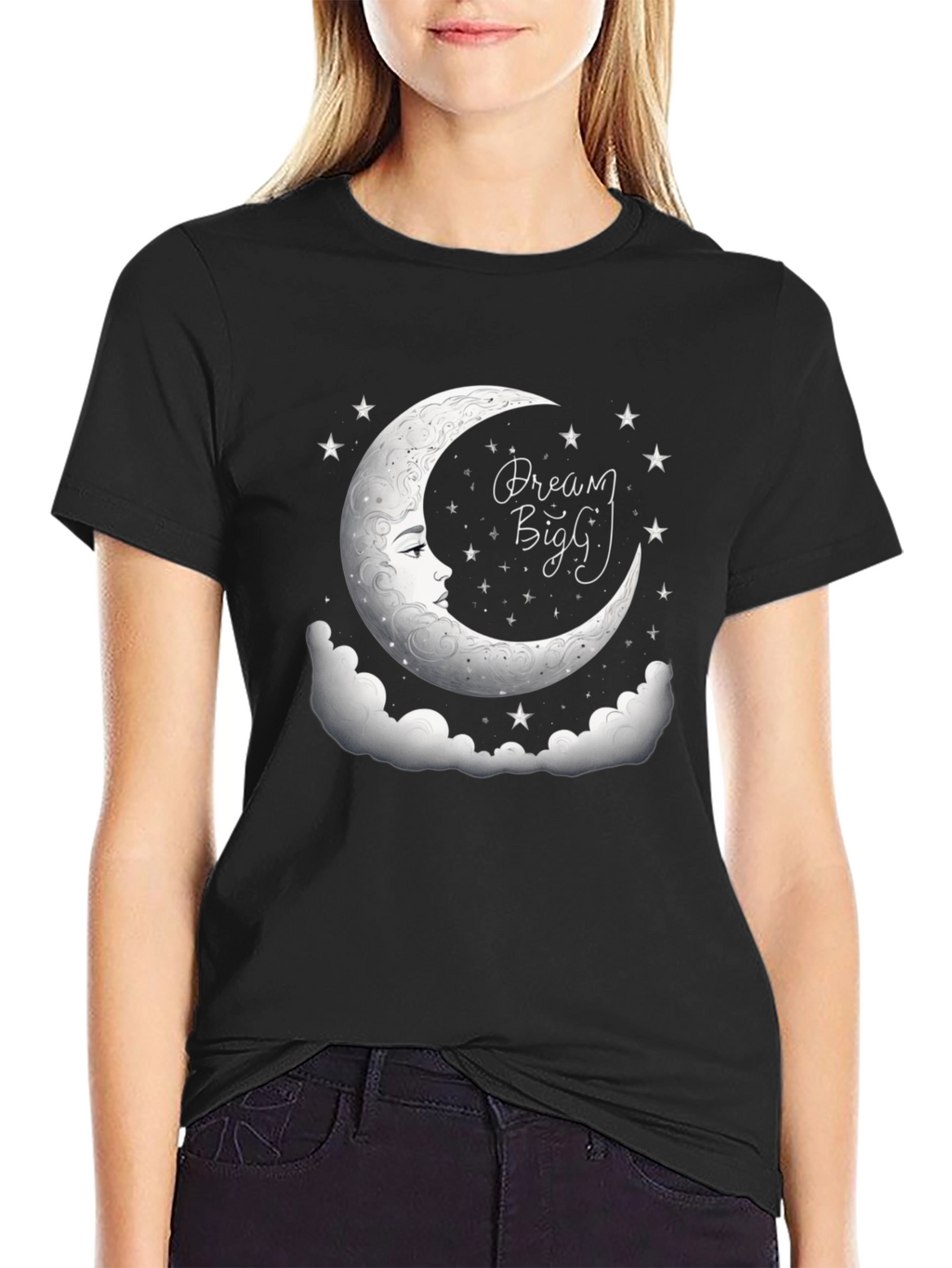 Dream Big Graphic Tee - Black